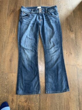 Hudson Jeans Women's Medium Blue Wide Leg Denim